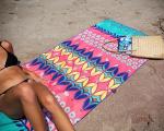 Promotional Fast Drying Microfiber Sublimation Floral Beach Towel Digital