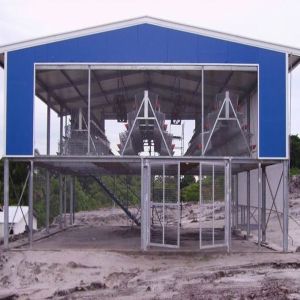 China Q235B Galvanized Steel Poultry House with Bolted Connection factory