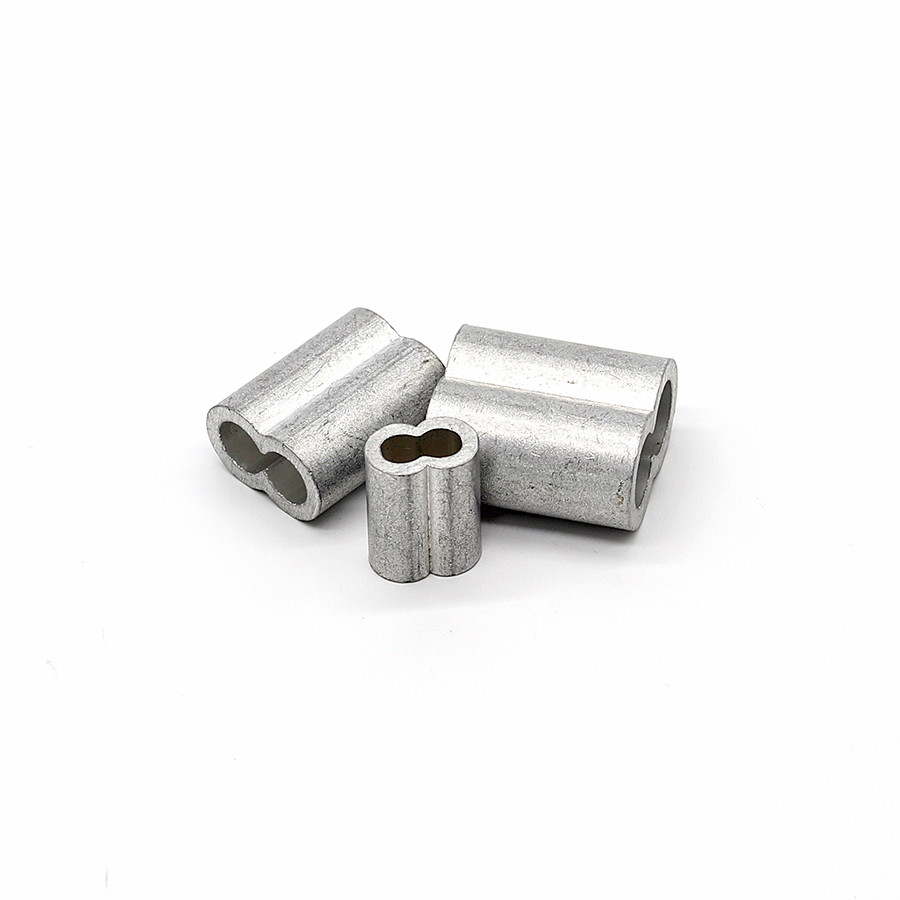 0.5mm-50mm Stainless Steel Wire Rope Accessories Aluminum Stainless Steel Swage Sleeves