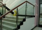 Hotel Balcony Railing Tempered Laminated Glass Frameless Balustrade Thickness