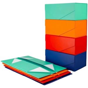 China Recycled Gift Cardboard Foldable Boxes Magnetic Closure Packaging Folding For Cosmetic Wig Shoe factory