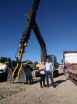 Dipper Clamshell Bucket Telescopic Arm Excavator Attachment Hydraulic Tysim Long