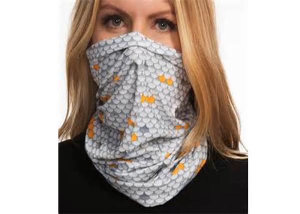High Elastic Toddler Neck Warmer , Polyester Sun Protection Neck Gaiters 25*50