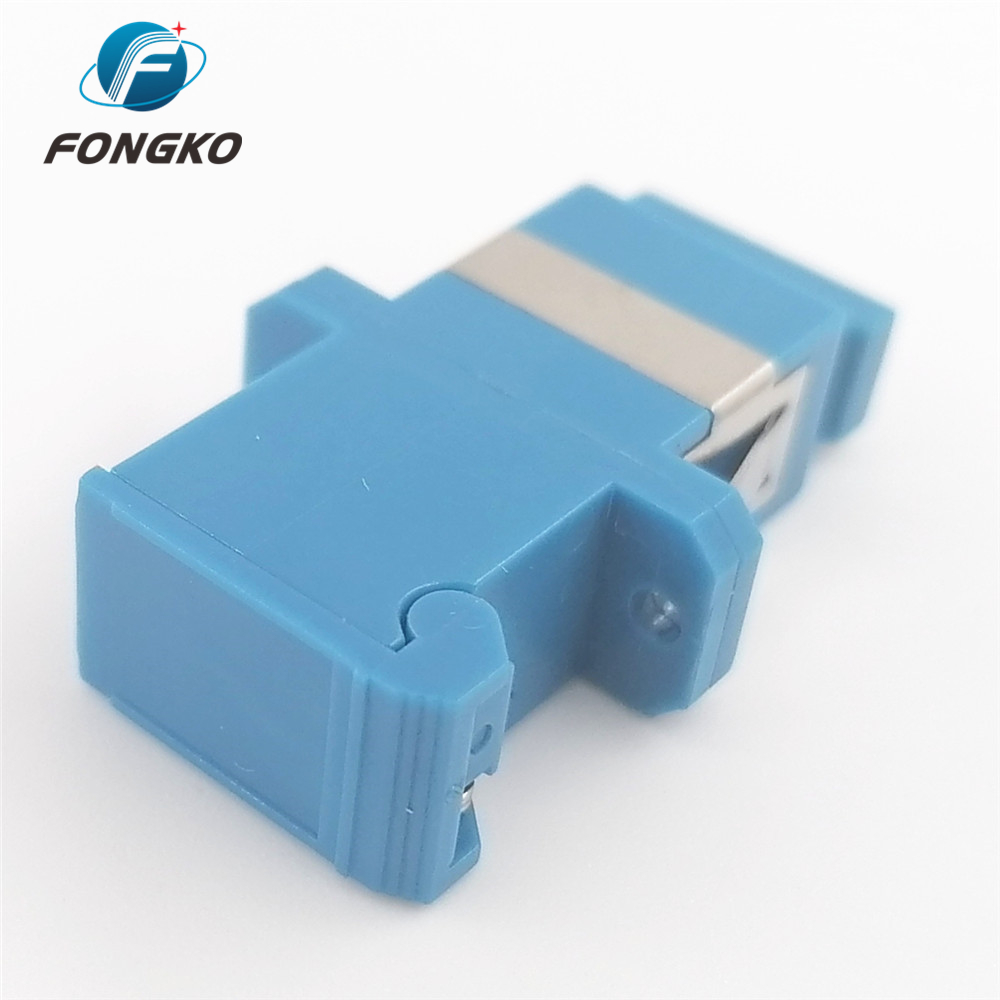 Auto Shutter Green Housing No Flange Type SC UPC SM MM Fiber Optic Adapter