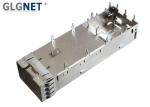 One Piece Copper Alloy SFP+ Cage Connector 3.05 mm Press Fit Mount Type