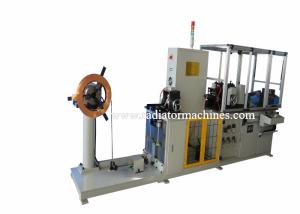 China Fully automatic Copper Radiator Fin Forming Machine 100 M/Min Wavy Fin factory