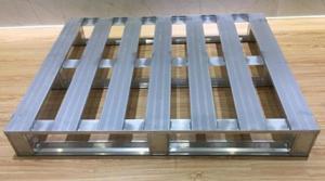 China Lightweight Stackable Metal Pallets Space Saving 2500kg Static Load factory