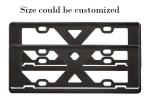 Customized Size Lightweight Slim Carbon Fiber License Plate Frame