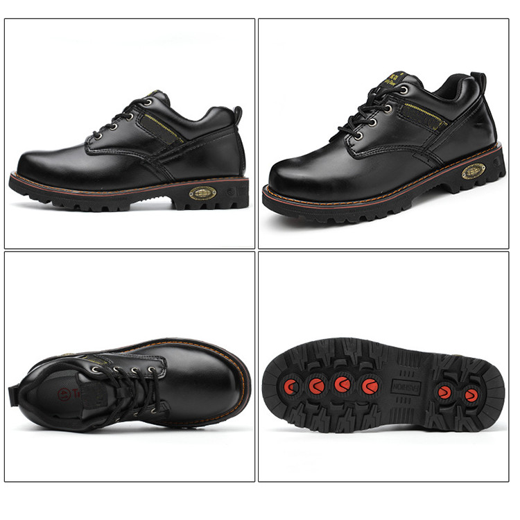 Safety Shoes With Steel Toe Cap And Steel Midsole Safety Boots Anti-Smashing Anti-Puncture For Worker