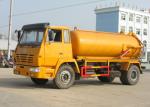 Manual 12m3 6mm Carbon Steel 98Km/H Sewer Suction Truck