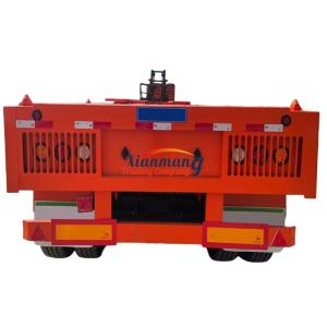 China Custom 3 Axles 4 Axles 40ft 48ft 53ft 60ft Shipping Container Flatbed Semi Trailer For Rwanda And Tanzania factory