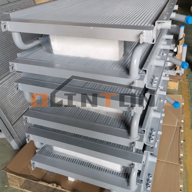 Machinery Repair Shops EX220-1 EX220-2 Hydraulic Engine Excavator Oil Cooler Radiator