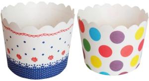 China disposable different size colorful paper baking cups factory
