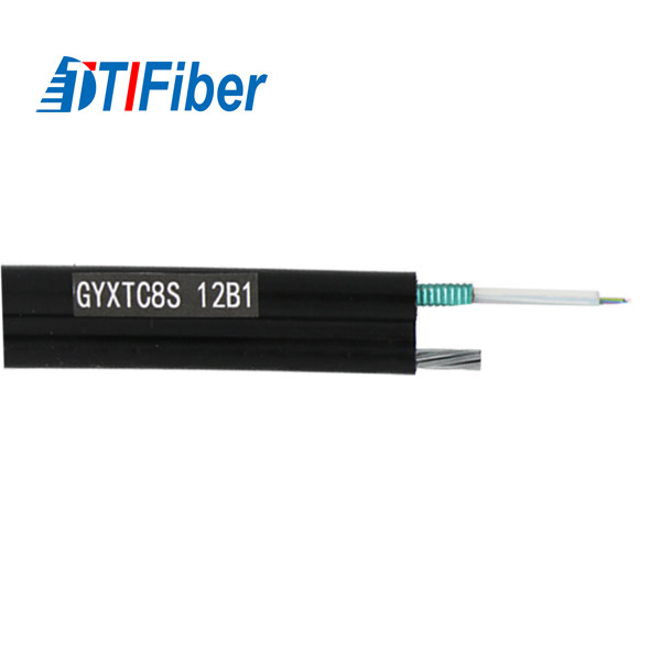 Outdoor Self Supporting GYXTC8S Fiber Optic Cable G652D G657A1 G657A2