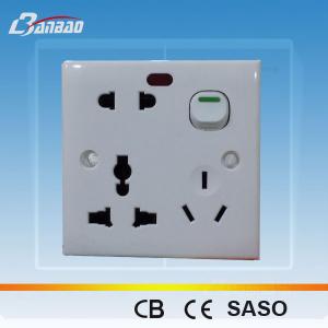 China LK2015B 8 pin1gang functional universal Bangladesh socket factory