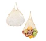 Washable Reusable Cotton Mesh Tote Bags For Produce