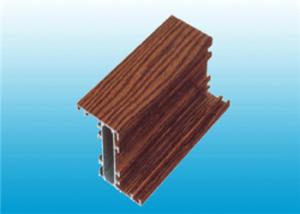 China Thickness 2.0MM Different Color Wood Grain Aluminum Extrusion Profile factory