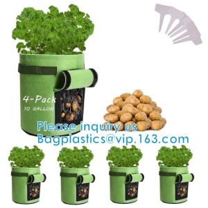 Eco-Friendly PE Potato Growing Bag Garden Planter Bags Reusable Washable Grow