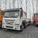 Used Crane Truck Howo 371 375 8x4 Secondhand Sinotruk 12T