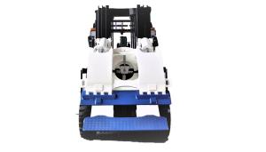 China Blue Construction Forklift Industrial Lift Truck 4 Ton Counterbalance factory