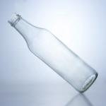 Clear Whisky Vodka Glass Bottle Unique 650ml Special-Shaped with Screw Top