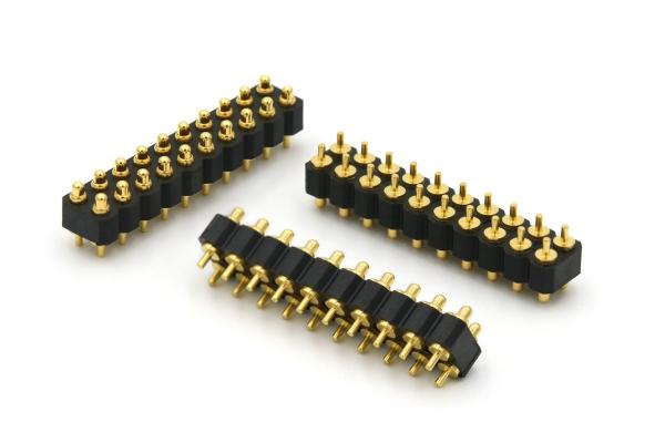 DIP Type Spring Loaded Connector 20 Pin Through Hole Connectors 2.0mm Pitch With
