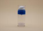Cosmetic Refillable Airless Pump Bottles Blue Closure Sprayer Pump