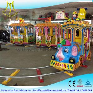 China Hansel kids electric amusement train rides kiddie amusement rides train factory