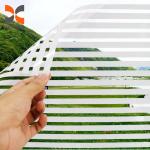 White Stripes Electric Adhesive Window Film Self Adhesive Sound Film Stained