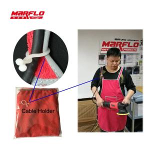 China Soft And Thin Microfiber Detailing Apron In Red Gray Colors Lightweight factory