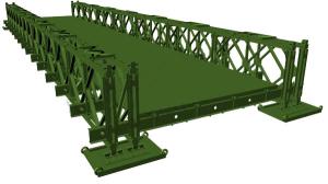 China Durable Industrial Prefab Steel Bridge Construction Galvanized Modular Steel Structure factory
