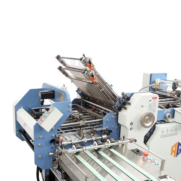 China Automatic A4 Size Paper Folding Machine With Gear Driving High Speed factory
