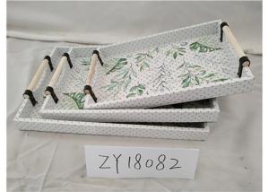 China 3 Sets Middle East PU Surface Wood Food Serving Tray factory