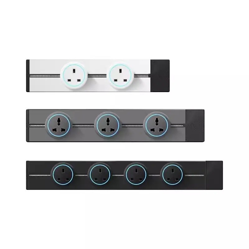 Adjustable Voltage Surge Protection Electrical Track Socket Extended Reach