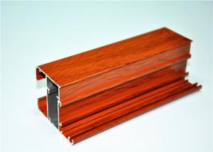 China Anodized / Mill Finished Wood Grain Aluminium Extruded Profiles , 6063 T5 factory