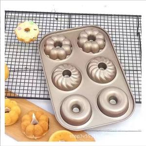 China Non-Stick 6-Linked Carbon Steel Baking Pan for Donuts factory