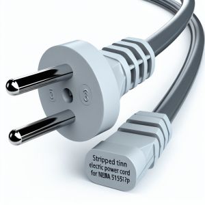 NEMA 5-15P 3 Pin AC Power Cord for Home Appliances