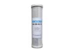 Durable 10 Inch CTO Alkaline Water Filter Cartridge PVC Cover Materials