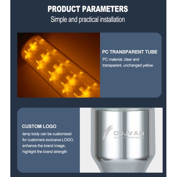 Hidden Detachable Base LED Tower Lamp Flashing Warning Tower Light With Alarm Buzzer