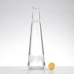 Industrial Beverage Heavy Glass Tall Round 700ml Cork Whiskey Vodka Bottle with