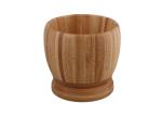 100% Medium Handmade Wooden Mortar & Pestle , Wooden Garlic Masher Non Stick