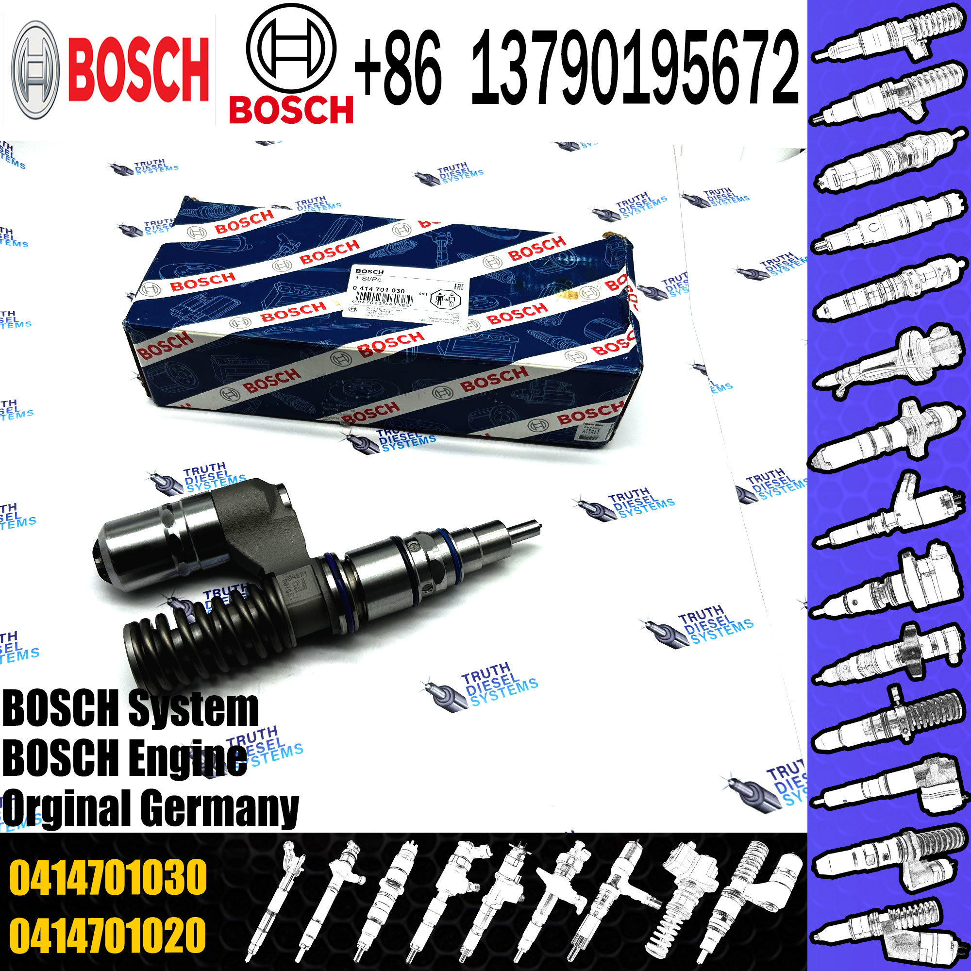 Diesel Fuel Unit Injector 0414701058 0414701029 0414701030 0414701059 0414701032