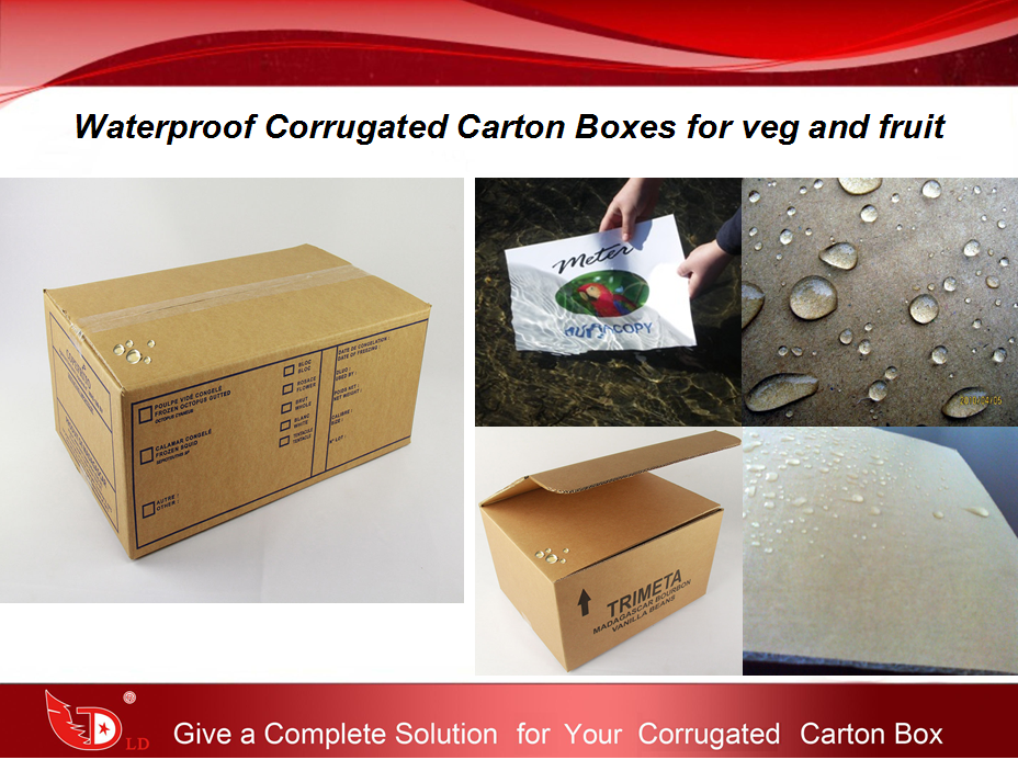 Waterproof Corrugated Carton Boxes for veg and fruit