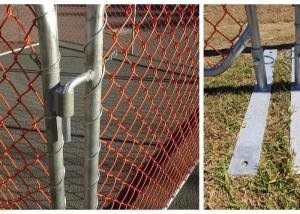 China Galvanized Trellis Wire Mesh Security Fence / Chain Link Temporary Fence 2.5mm diameter factory