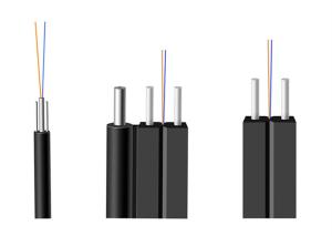 China 2 Core FTTH Drop Cable G657A Singlemode Steel Strength Member With LSZH Jacket factory