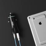 Portable 2 Ports QC3.0 USB Phone LG16 High Speed Car Charger