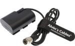 LP E6 Dummy Battery To Hirose 4 Pin Male 100cm Camera Power Adapter