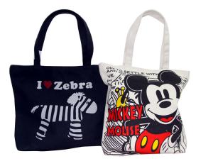 China Organic Plain Cotton Bags Full Zipper Different Color Pattern Shopping bag factory