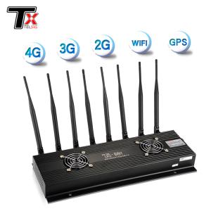 China Black Fixed 8 Way Signal Jammer Is Suitable For Classrooms factory