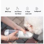 Hot Sale Durable Fashion Portable 2 In 1 Pet Dog Water Bottle Pet Outdoor Water